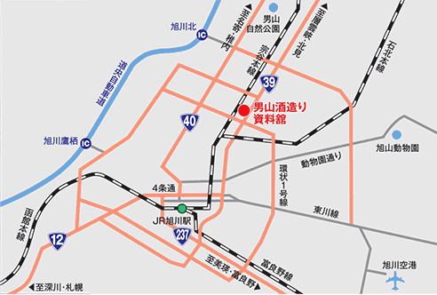 酒造り資料舘のマップ